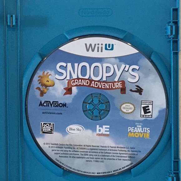 Snoopy’s Grand Adventure Nintendo Wii U Game Charle Brown Snoopy - Picture 4 of 6